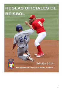 Reglas oficiales Beisbol 2014 - Federación de Béisbol y Sófbol