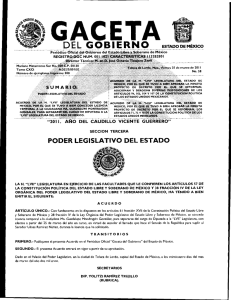 “LVII” Legislatura del Estado de México, por el que se tuvo a