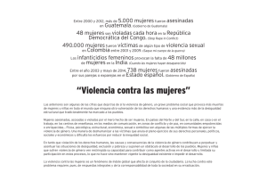“Violencia contra las mujeres”