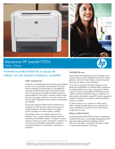 Impresoras HP LaserJet P2014