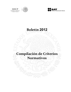 Boletín 2012 Compilación de Criterios Normativos