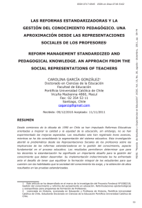 las reformas estandarizadoras y la gestión del conocimiento