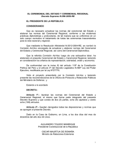 Decreto Supremo N.096-2005-RE