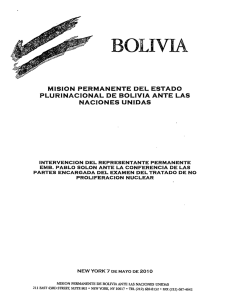 bolivia - Naciones Unidas