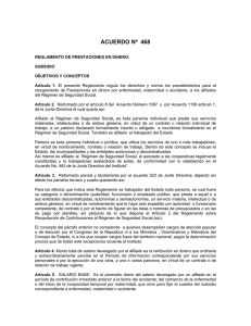 Acuerdo 468 igss - Instituto Guatemalteco de Seguridad Social