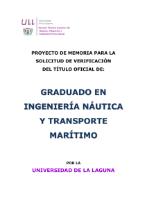 Anteproyecto Grado Ingeniería Náutica y Transporte Marítimo