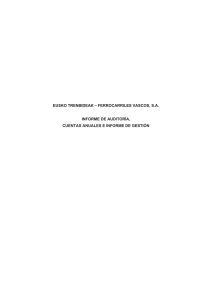 Informe de auditoría, Cuentas anuales e informe de gestión del