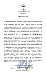 certificación - Asamblea Nacional De Nicaragua