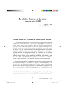 La edición y el acceso a la literatura y los materiales GLTBQ
