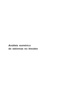 Análisis numérico de sistemas no lineales