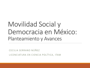 Movilidad Social y Democracia en México: proyecto de tesis