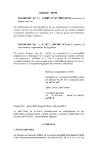 Sentencia C-865/01 INHIBICION DE LA CORTE CONSTITUCIONAL