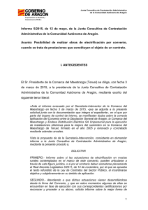 Informe 5/2015 - Gobierno de Aragón