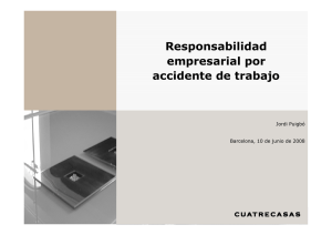 Responsabilidad empresarial por accidente de trabajo