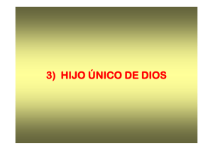 3) hijo único de dios - Obispado de Cádiz y Ceuta