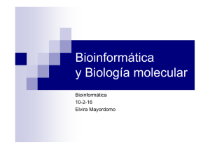 Bioinformática y bilología molecular