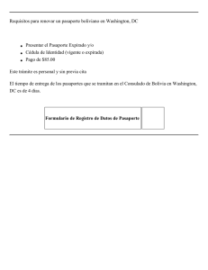 Requisitos para renovar un pasaporte boliviano en Washington, DC