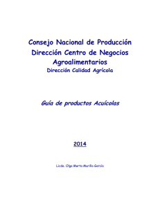 Consejo Nacional de Producción Dirección Centro de Negocios
