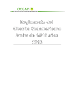 reglamento del circuito cosat 14/16 años - 2006