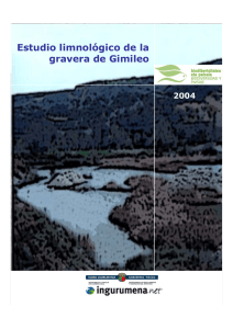 Estudio limnológico de la gravera de Gimileo