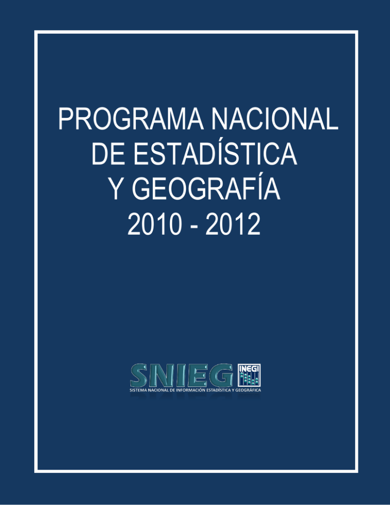 INSTITUTO NACIONAL DE ESTADISTICA Y GEOGRAFIA