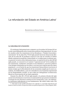 La refundación del Estado en América Latina1
