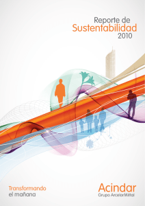Reporte de sustentabilidad 2010