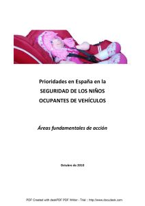 Estudio Prioridades en España en la Seguridad de los Niños