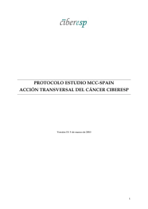 protocolo estudio mcc-spain acción transversal del cáncer