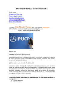 Profesora: Julia Alarcón Piscoya ()