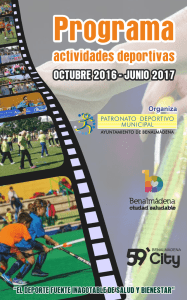 JULIO 2016 - Patronato Deportivo Municipal Benalmádena