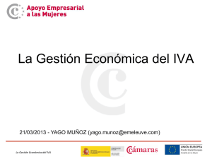 La Gestión económica del IVA - E