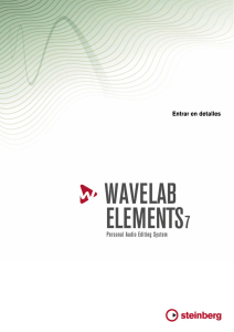 WaveLab Elements 7 - Entrar en detalles