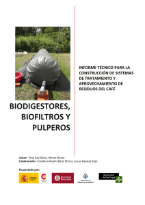 biodigestores, biofiltros y pulperos