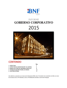 gobierno corporativo - Banco Nacional de Fomento