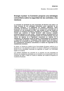 Energía nuclear: la Comisión propone una estrategia