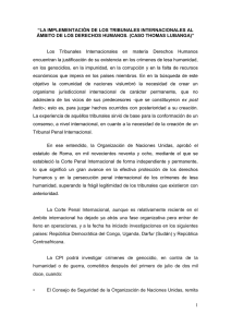 caso thomas lubanga - Suprema Corte de Justicia de la Nación