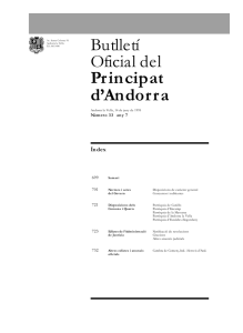 Butlletí Oficial del Principat d`Andorra