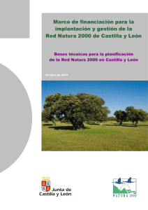 Marco de financiación para la implantación de la Red Natura 2000