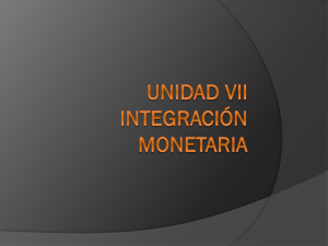7.2. Integración monetaria