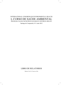 l curso de saúde ambiental - medio ambiente y la salud