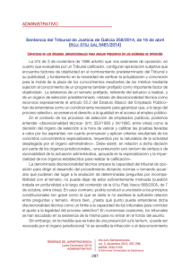 Sentencia del Tribunal de Justicia de Galicia 258/2014, de 16 de abril