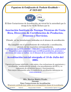 Asociación Instituto de Normas Técnicas de Costa Rica, Dirección