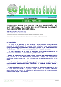 educación para la salud en la educación no universitaria. la figura