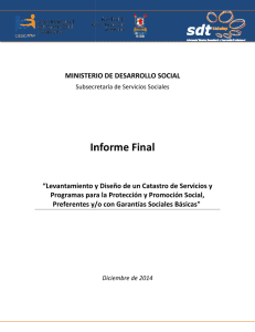 Informe Final Informe Final - Ministerio de Desarrollo Social