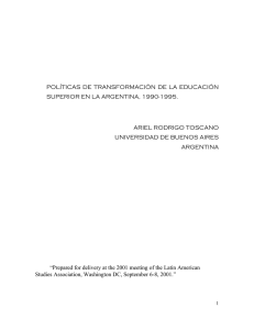 Toscano, Ariel - Latin American Studies Association
