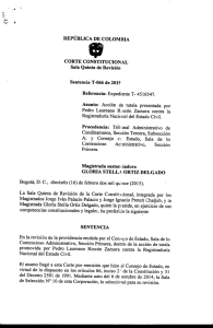 REPúBLICA DE COLOMBIA CORTE CONSTITUCIONAL Sala