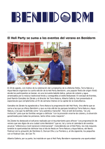 El Holi Party se suma a los eventos del verano en Benidorm