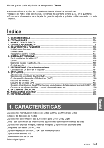 Índice 1. CARACTERÍSTICAS