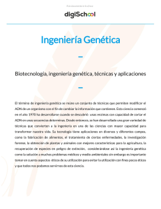 Ingeniería Genética